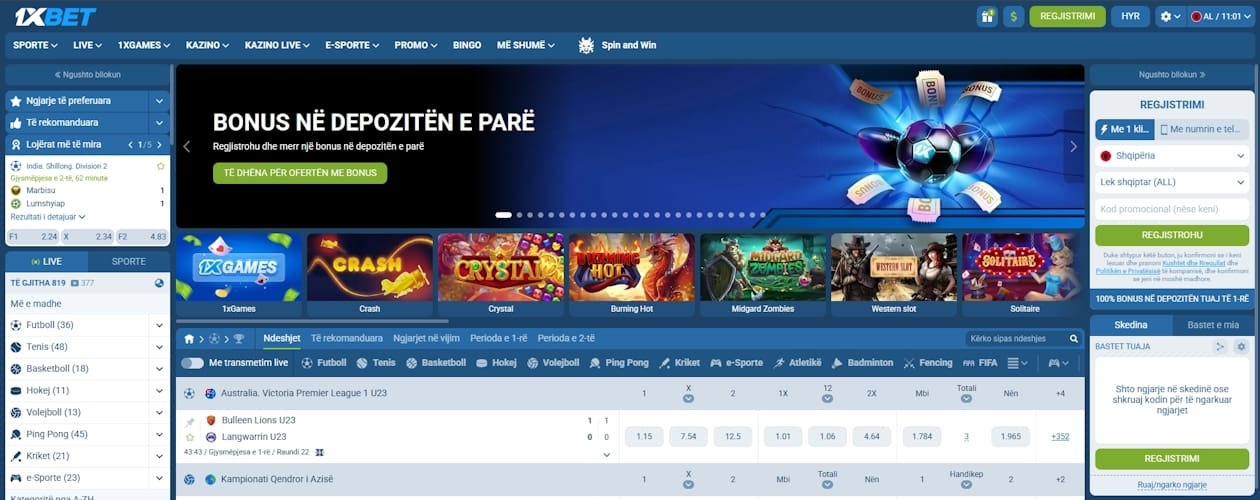 1xBet Shqipëri